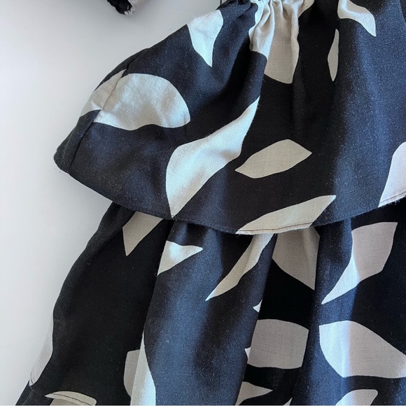 Witchery - Abstract Print Ruffle Dress - Size 10 - Picture 5 of 8